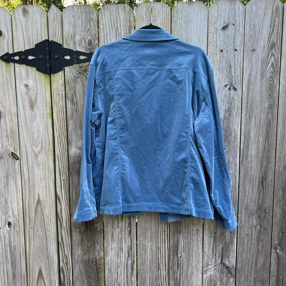 DRAPER’S & DAMONS Blue Corduroy Button Down Women’s Jacket XL NWT NEW - Picture 9 of 11